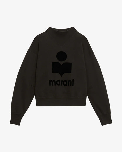 Sweatshirt Moby Femme Noir Délavé