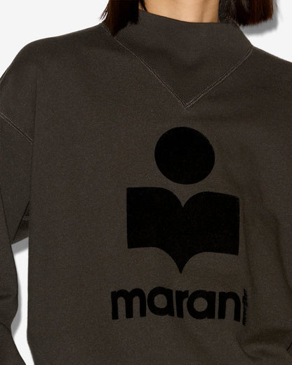 Sweatshirt Moby Femme Noir Délavé